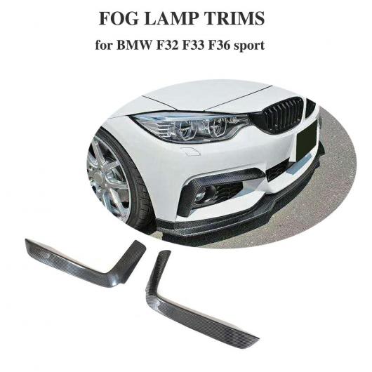 適用: BMW 4シリーズ F32 F33 F36 カーボンファイバー フロント バンパー トリム フォグライト カバー フォグランプ トリム 2014-2019 Mテック Mスポーツ AL-II-1033 AL Exterior parts for cars｜オートパーツエージェンシー 40,892円