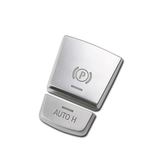 パーキング ブレーキ スイッチ P ボタン カバー ステッカー 適用: BMW F10 F07 F01 F25 F26 F11 F06 F15 F16 X3 X4 X5 X6 シルバー AL-II-1130 AL Interior parts for cars