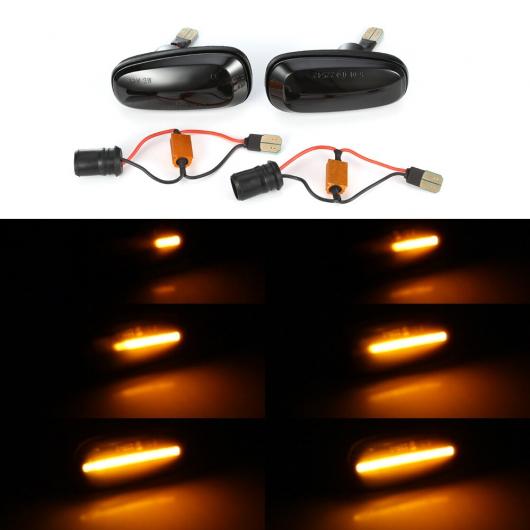 2ピース イエロー LED ウインカー ダイナミック サイド マーカー シーケンシャル ライト 適用: オペル/OPEL アストラ G 1998-2009 ザフィーラ A 1999-2005 シーケンシャル AL-II-1887 AL Turn signal