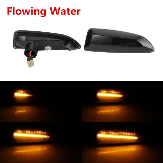 2ピース ダイナミック LED サイド マーカー ライト 12V フロー ウインカー リピーター ランプ パネル 適用: オペル/OPEL ボクスホール/VAUXHALL アストラ J K シーケンシャル AL-II-1928 AL Turn signal