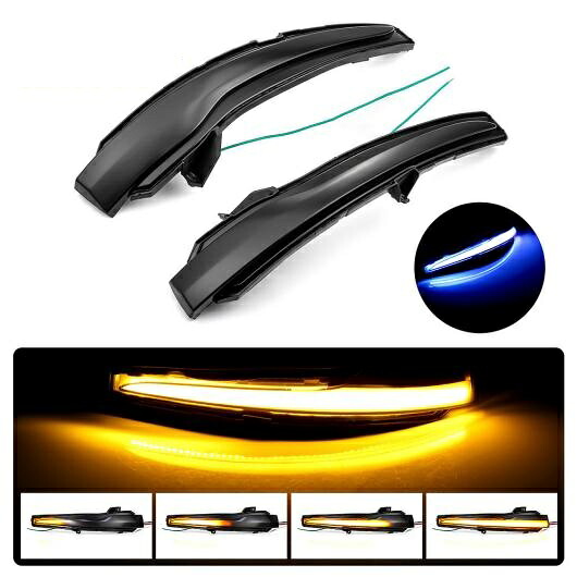 2ピース サイド ウイング バックミラー ミラー カバー LED インジケーター ダイナミック ウインカー 適用: メルセデス ベンツ Cクラス W205 Sクラス W222 W217 AL-II-1787 AL Turn signal｜オートパーツエージェンシー