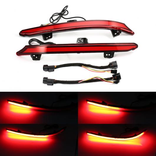 2ピース ダイナミック LED リア バンパー リフレクター ブレーキ ライト シーケンシャル ウインカー フォグランプ 適用: ホンダ アコード 2018 2019 AL-II-1826 AL Turn signal
