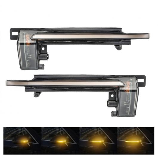 2ピース シーケンシャル LED バックミラー ミラー インジケーター ウインカー ライト ダイナミック 適用: アウディ/AUDI A4 A5 B8 A3 8P Q3 A6 C6 4F S6 SQ3 AL-II-1857 AL Turn signal