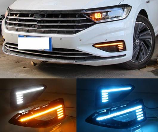 適用: フォルクスワーゲン/VOLKSWAGEN VW ジェッタ サギター 2019 ダイナミック イエロー ウインカー リレー 12V DRL ランプ LED デイタイムランニングライト ホワイト イエロー AL-II-1902 AL Turn signal