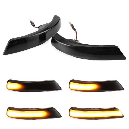 ブラック ダイナミック ウインカー LED サイド バックミラー ミラー シーケンシャル インジケーター ランプ 適用: フォード/FORD フォーカス 2 3 MK2 MK3 モンデオ MK4 AL-II-1921 AL Turn signal｜オートパーツエージェンシー