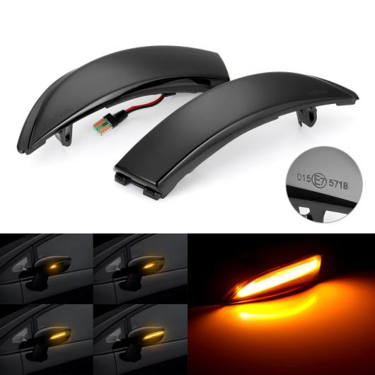 2ピース ダイナミック ウインカー LED サイド ミラー インジケーター 適用: フォード/FORD フィエスタ MK7 2008-2017 B-MAX 2012-2017 AL-II-1998 AL Turn signal|オートパーツエージェンシー