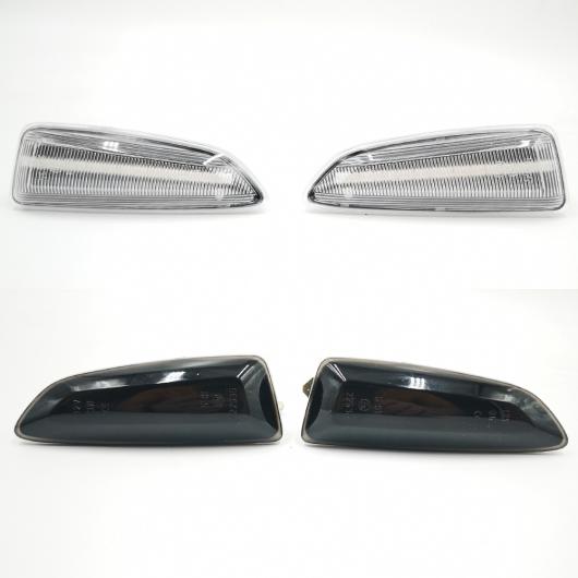 2ピース ダイナミック LED サイド マーカー ライト 12V フロー ウインカー リピーター ランプ パネル 適用: オペル/OPEL ボクスホール/VAUXHALL アストラ J K ブラック・ホワイト シーケンシャル AL-II-2012 AL Turn signal