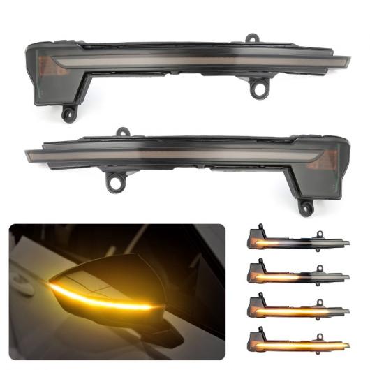 2ピース ダイナミック LED ウインカー アンバー 適用: セアト アテカ 5D 2016 2017 2018 2019 FR サイド ミラー インジケーター ライト タラッコ AL-II-2042 AL Turn signal