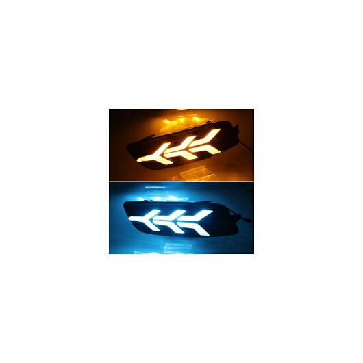 2ピース LED デイタイムランニングライト 適用: 日産 ティアナ 2011 2012 ダイナミック ターン イエロー シグナル DRL フォグランプ ホワイト イエロー AL-II-2097 AL Car parts 19,234円