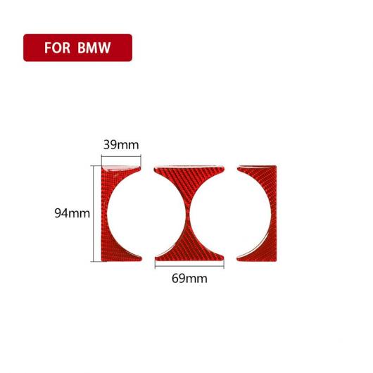 レッド カーボンファイバー カップホルダー パネル トリム カバー 適用: BMW 3シリーズ E46 1998 05 AL-II-3166 AL Interior parts for cars