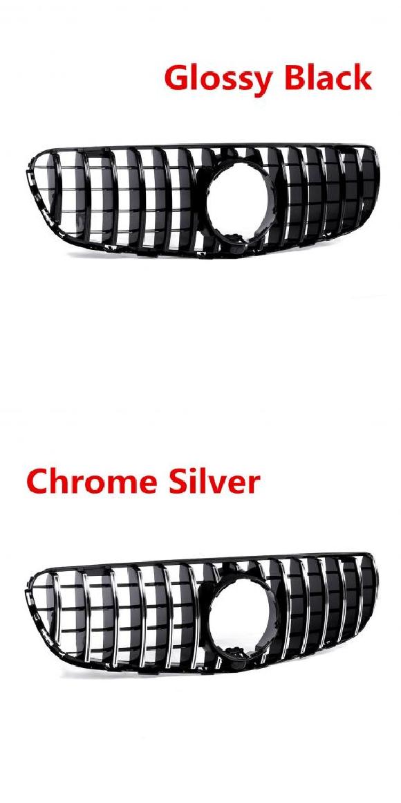 W253 GT フロント バンパー グリル 適用: メルセデス ベンツ GLC クラス W/X253 GLC300 GLC350 2015-2018 ブラック・シルバー AL-II-3431 AL Exterior parts for cars