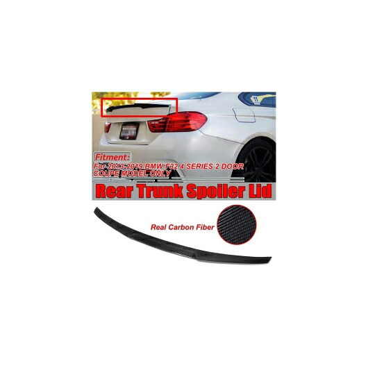 リアル カーボンファイバー トランク ブーツ リップ スポイラー ウイング メンバー ビッグ 適用: BMW F32 4シリーズ 428i 435i 2DR クーペ モデル 2013 2019 AL-II-3883 AL Exterior parts for cars｜オートパーツエージェンシー