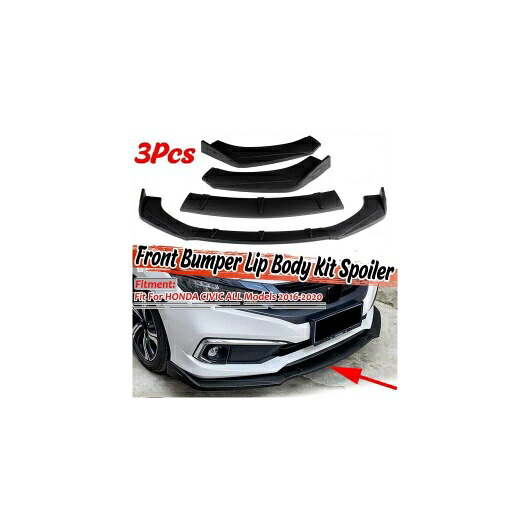 3ピース ユニバーサル フロント バンパー スプリッタ リップ スポイラー ディフューザー リップ 適用: ホンダ シビック アコード 6th 9th 10th EK EG S2000 AL-II-4079 AL Exterior parts for cars|オートパーツエージェンシー