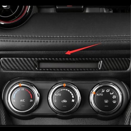 適用: マツダ CX-3 CX3 2017 2018 スクリーン バー パッチ トリム カバー 1ピース カーボンファイバー AL-II-4275 AL Exterior parts for cars