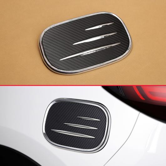 適用: マツダ CX-5 KF 2017 2018 2019 CX5 カーボンファイバー + クローム スタイル フューエル タンク キャップ ガス オイル カバー メンバー オーバーレイ AL-II-4261 AL Exterior parts for cars