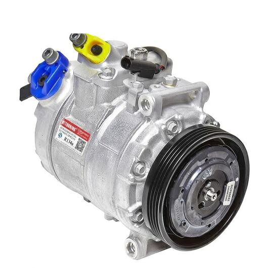 7SEU17C AC A/C エアコン コンプレッサー PV4 適用: BMW 5シリーズ E60 E61 520D M47 N47 4471902570 4471502840 64526950152 6950152 AL-II-9609 AL Air conditioner compressor|オートパーツエージェンシー
