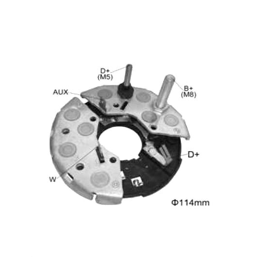 オルタネーター ジェネレーター 整流器 ブリッジ 適用: BR324 1 127 320 692 138165 1ピース AL-JJ-0971 AL Car parts|オートパーツエージェンシー