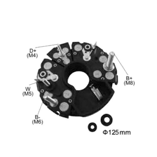 オルタネーター ジェネレーター 整流器 ブリッジ 適用: BHP12522B 1ピース AL-JJ-1006 AL Car parts|オートパーツエージェンシー