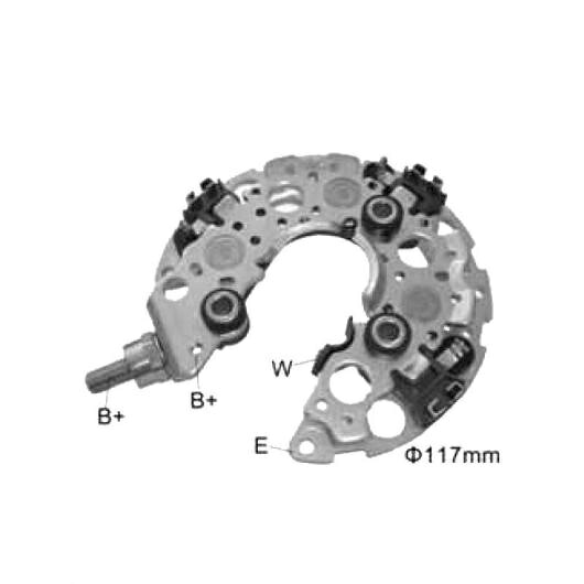 オルタネーター ジェネレーター 整流器 ブリッジ 適用: NPD11710AL 1ピース AL-JJ-1585 AL Car parts