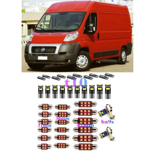 LED 車用 内装 ライト 適用: フィアット/FIAT デュカート ボックス 230 244 250 290 バス 230 244 250 デュカート パノラマ 290 ドーム マップ ランプ バルブ エラーフリー ホワイト AL-JJ-2317 AL Interior parts for cars