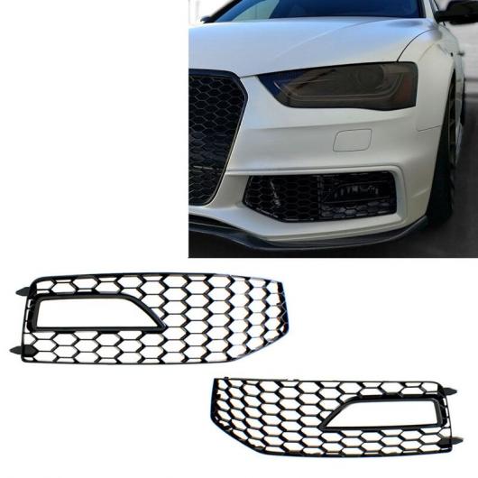 フロント バンパー メッシュ グリル グリル フォグランプ グリル カバー トリム 適用: A4 B8.5 S-ライン S4 RX4 2013 2014 2015 S-ライン バンパー タイプ001 AL-JJ-2766 AL Exterior parts for cars