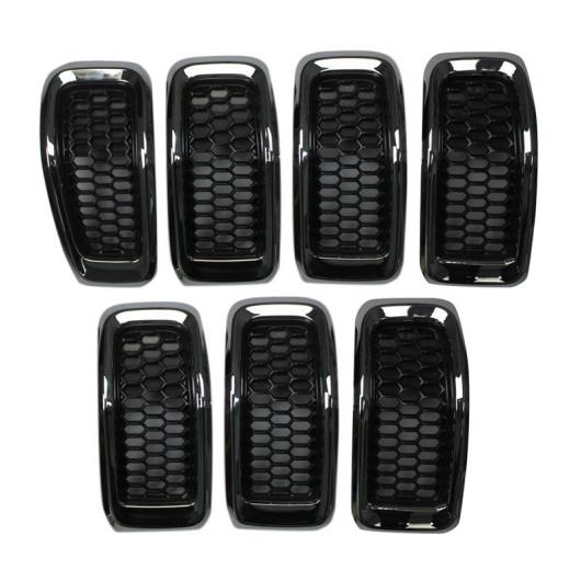 メッシュ グリル 適用: ジープ/JEEP チェロキー/CHEROKEE 2014-2018GRID ガード モールディング トリム カバー ABS キット グレー AL-JJ-2767 AL Exterior parts for cars｜オートパーツエージェンシー 20,268円