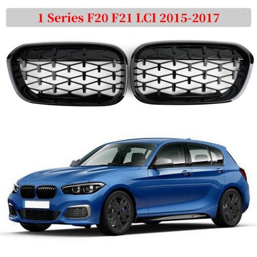 フロント グリル フロント フード グリル 適用: BMW 1シリーズ F20 F21 LCI 2015-2017 ブラック タイプ001 AL-JJ-2851 AL Exterior parts for cars