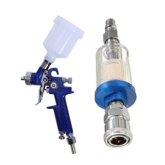 1/4 インチ ミニ/MINI(BMW) オイル & ウォーター セパレーター 統合 エア フィルター & 0.8mm ノズル H-2000 HVLP スプレー GUN AL-JJ-2991 AL Car parts
