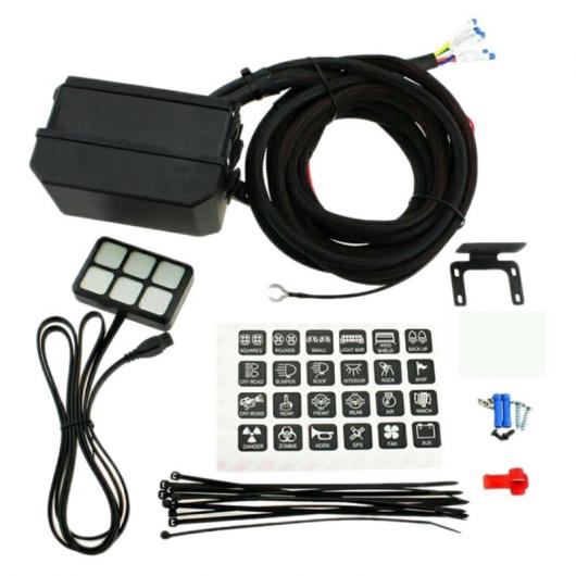 12V 6スイッチ パネル LED ライト エレクトロニック リレー コントロール システム 適用: トラック ボート タイプ001 AL-JJ-3118 AL Interior parts for cars 32,468円