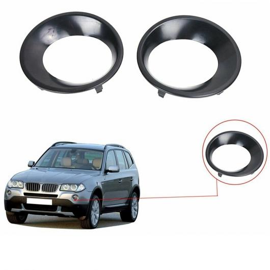 2ピース フォグライト カバー トリム ドライビング ライト グリル トリム 適用: BMW X3 E83 LCI 2007-2010 51113423789 51113423790 タイプ001 AL-JJ-3426 AL Exterior parts for cars