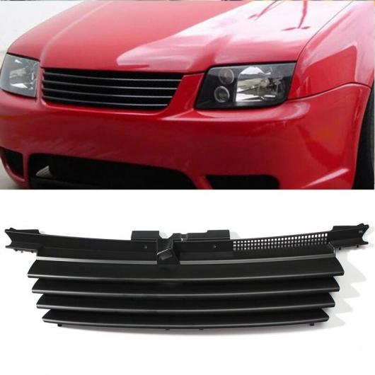 ブラック グリル-マット ブラック フロント フード グリル 適用: VW/ジェッタ/ボーラ MK4 1999-2004 1J5853655C タイプ001 AL-JJ-4346 AL Exterior parts for cars