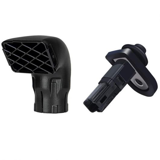 1ピース 3.5インチ 肘 ウェイド ヘッド エア インテーク エア ラム トップ シュノーケル ヘッド & 2ピース インテリア ドア ライト スイッチ 2 ピン ブラック AL-JJ-5130 AL Car parts