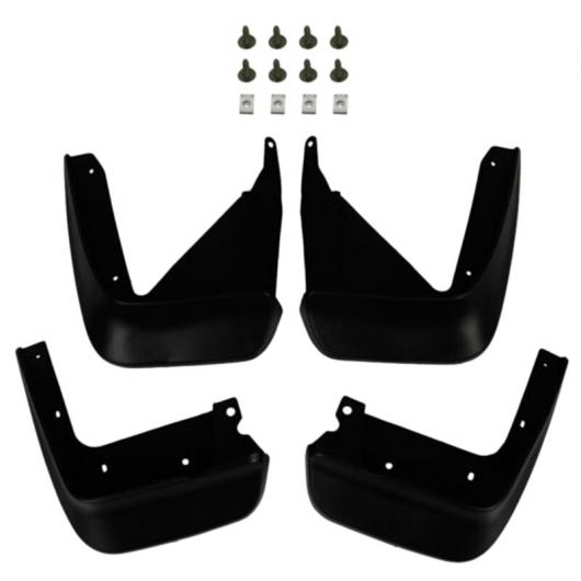 4ピース スプラッシュ ガード マッド フラップ マッドガード フロント & リア 適用: アキュラ/ACURA TL セダン 2012-2016 ブラック AL-JJ-5143 AL Car parts