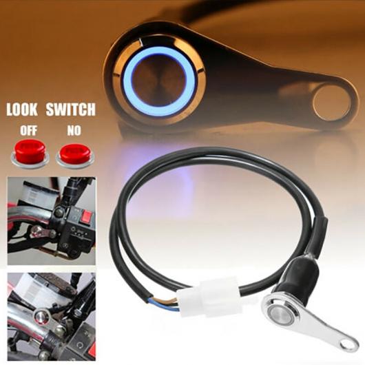 1ピース LED バイク ライト ハンドルバー マウント プッシュ ボタン スイッチ オン/オフ 12V AL-JJ-5094 AL Car parts