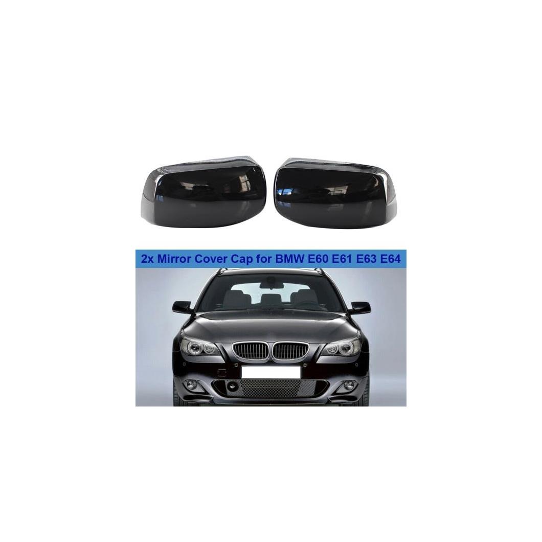 光沢ブラック ドア サイド ミラー カバー キャップ 適用: BMW E60 E61 E63 E64 5/6シリーズ 2003-2010 51167078360 51167078359 AL-JJ-5116 AL Car parts