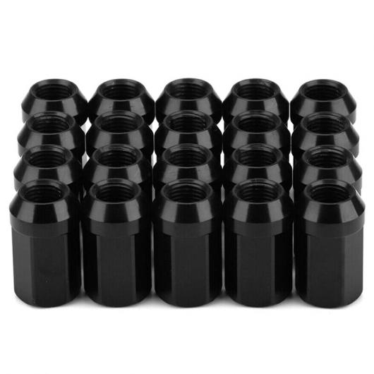 20ピース ホイール ラグ ナット M12X1.25 ホイール ボルト ナット 7075-T6 アルミニウム ブラック ブラック AL-JJ-5958 AL Car parts