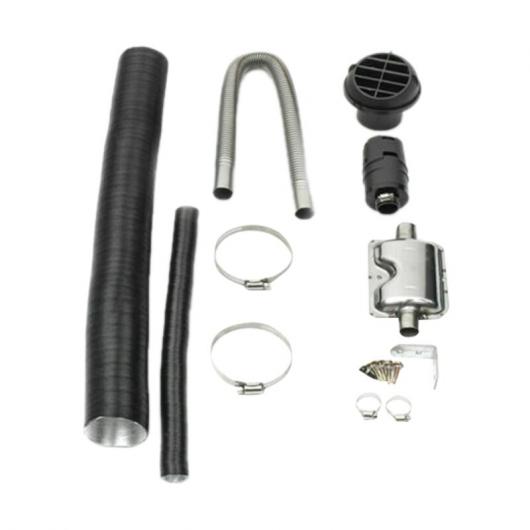 24mm エキゾースト サイレンサー フィルター パイプ 吹き出し口 ダクト フィルター キット 適用: エバスペッヒャー ヒーター シルバー ブラック AL-JJ-6430 AL Car parts