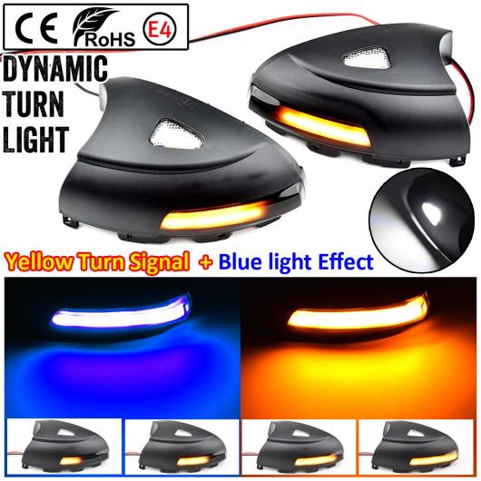 適用: VW フォルクスワーゲン/VOLKSWAGEN ティグアン MK1 2008-2016 LED ダイナミック ウインカー ウインカー サイド ミラー インジケーター ライト パドル ライト イエロー ブルー AL-JJ-6558 AL Car parts｜オートパーツエージェンシー