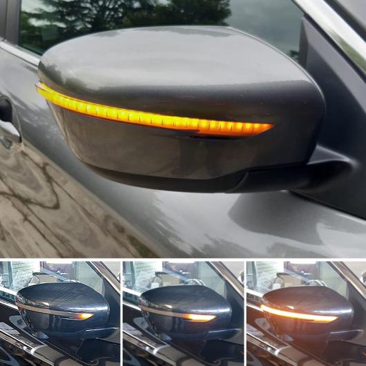 適用: 日産 X-トレイル T32 ローグ キャシュカイ J11 ムラーノ Z52 ジューク ナバラ LED ダイナミック ウインカー サイド バックミラー ミラー リピーター ライト ランプ AL-JJ-6506 AL Car parts
