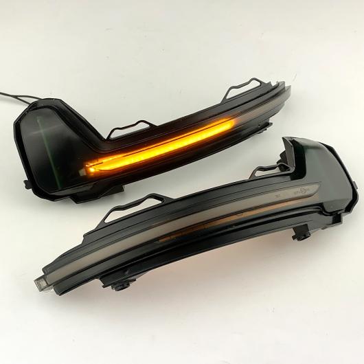 LED ダイナミック ターンシグナルライト サイド バックミラー ミラー インジケーター シーケンシャル 2ピース 適用: VW フォルクスワーゲン/VOLKSWAGEN ティグアン MK2 2017 トゥアレグ MK3 2019 AL-JJ-6566 AL Car parts