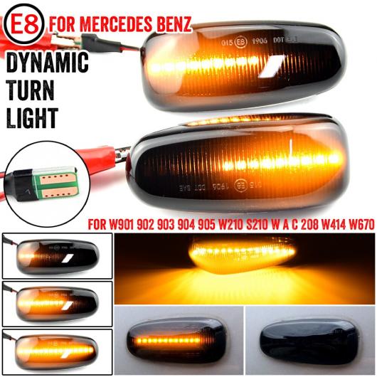 2ピース LED サイド マーカー ランプ ウインカー リピーター ライト 適用: メルセデス ベンツ スプリンター W901 902 903 904 905 W210 S210 W A C 208 W414 W670 AL-JJ-6682 AL Car parts