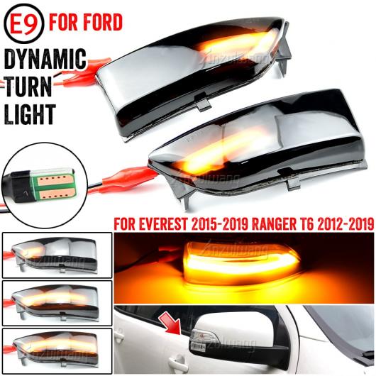 適用: フォード/FORD エベレスト 2015-2019 レンジャー T6 ラプター ワイルドトラック ダイナミック ターンシグナルライト LED サイド ミラー インジケーター ウインカー AL-JJ-6860 AL Car parts
