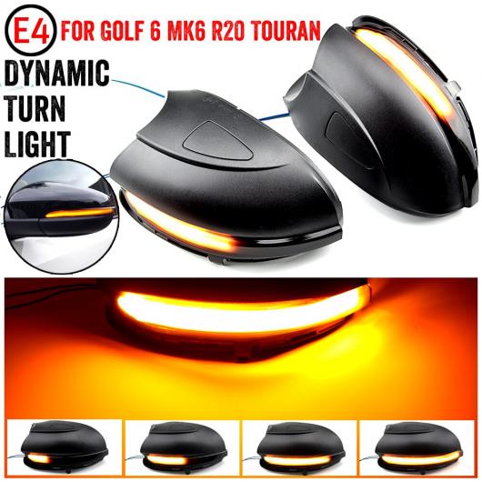 ダイナミック ウインカー サイド ミラー インジケーター 適用: フォルクスワーゲン/VOLKSWAGEN ゴルフ MK6 GTI 6 R ライン VI R20 LED ターンシグナルライト ホール・ホールなし AL-JJ-6906 AL Car parts