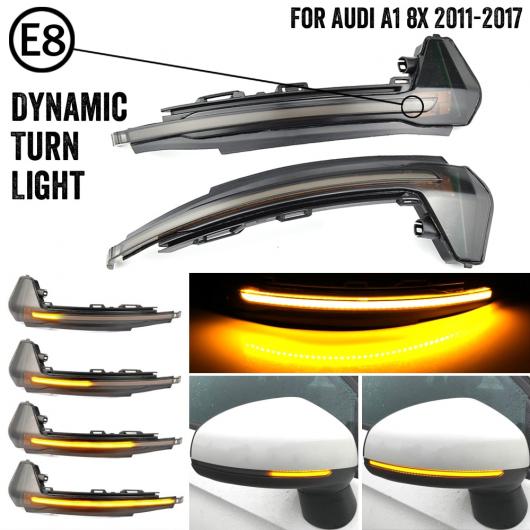 LED ダイナミック ターンシグナルライト サイド リア ビュー ミラー シーケンシャル インジケーター ランプ ウインカー 適用: アウディ/AUDI A1 8X 2011-2017 AL-JJ-7048 AL Car parts