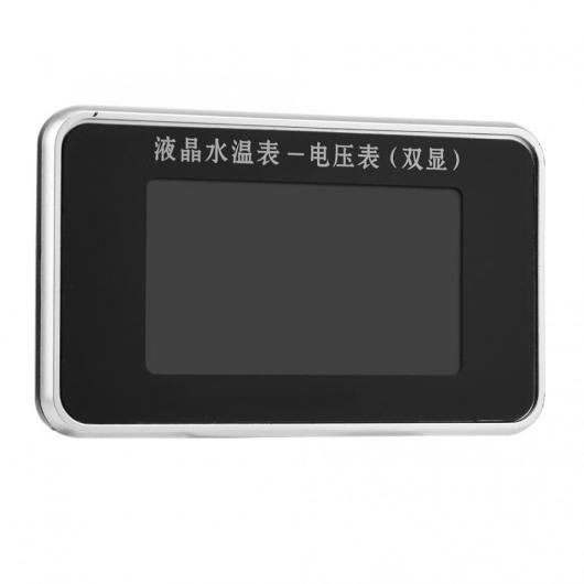ウォーター タンク メーター 2ピース 12V/24V/36V LCD スクリーン 電圧計 + 10mm ウォーター サーモメーター センサー AL-JJ-8275 AL Car parts