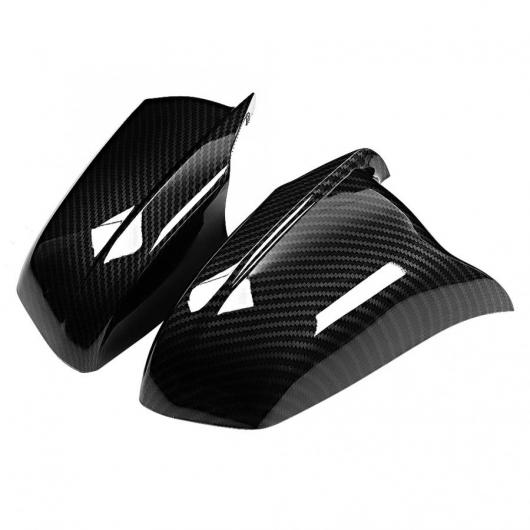 ミラー カバー L & R サイド ミラー ハウジング キャップ カバー カーボンファイバー テクスチャ 適用: 5シリーズ F10 2011-2013 MOTO AL-JJ-8480 AL Exterior parts for cars