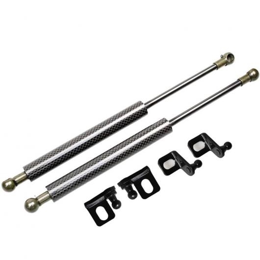 適用: フォルクスワーゲン/VOLKSWAGEN ゴルフ MK3 1993-1998 2ピース フロント フード ボンネット ガス ストラット カーボンファイバー リフト サポート ブラック カーボンファイバー AL-JJ-8998 AL Car parts