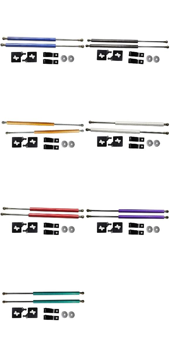 適用: スズキ ジムニー JB64W/JB74W 2018-2020 フロント フード ガススプリング リフト サポート ストラット ロッド ブルー カーボンファイバー～グリーン カーボンファイバー AL-JJ-9147 AL Car parts