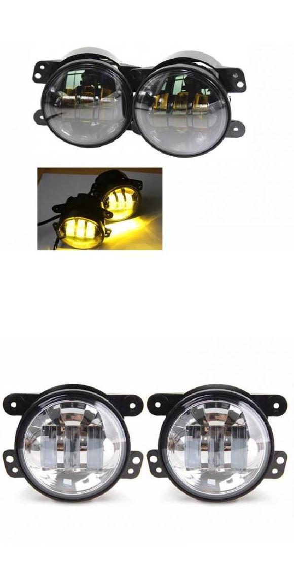 ペア 4インチ 30W オート LED フォグライト プロジェクター ドライビング フォグ ランプ 適用: 07-15 ジープ/JEEP ラングラー JK TJ LJ ダッジ/DODGE ジャーニー ブラック・クロム AL-KK-2559 AL Car parts|オートパーツエージェンシー