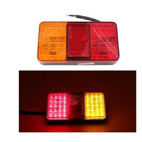 2ピース 防水 トラック LED テールライト リア ランプ ストップ リバース セーフティー インジケーター フォグライト 適用: トレーラー トラック 2ピース 12V・24V AL-KK-2570 AL Car parts